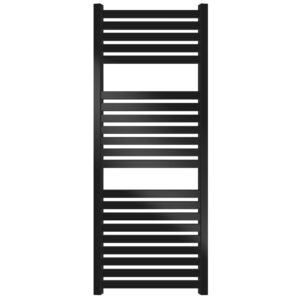 Дизайнерский полотенцесушитель Genesis Aqua Kulya 1400x530x30 универсальный, черный