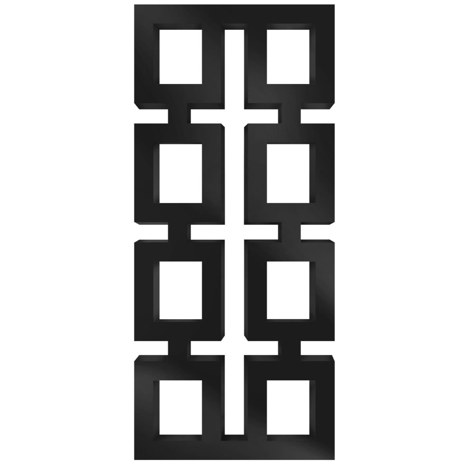 GA-98004 (1) Дизайнерский полотенцесушитель Genesis Aqua Grazia 1350x600 универсальный, черный