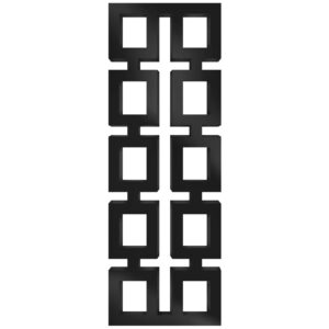 Дизайнерский полотенцесушитель Genesis Aqua Grazia 1700x600 универсальный, черный