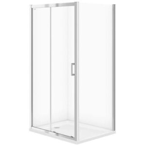 Душевая кабина Cersanit Basic 185x100x80 стекло 5 мм, без поддона, хром (S158-006)