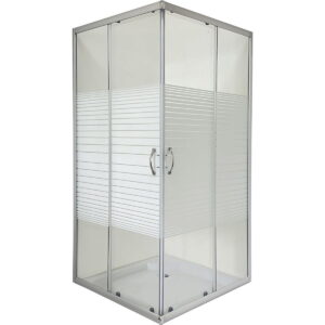 Душевая кабина BRAVO Odra 180x90x90 стекло 4 мм, без поддона, сатин (N90TS.Line)