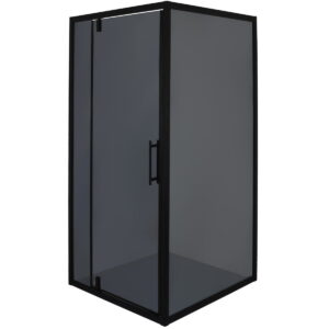 Душевая кабина BRAVO Morava 185x90x90 стекло 6 мм, без поддона, черная