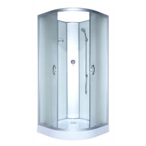 Душевой бокс BRAVO Dabie L90MMS 198x90x90 полукруглый, стекло 4 мм