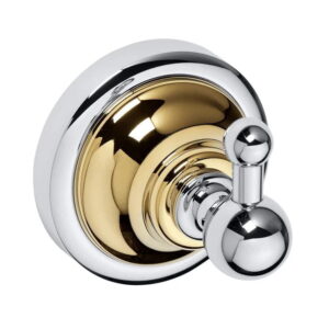 Крючок для полотенец Bemeta Retro металл, золото/хром