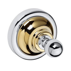 Крючок для полотенец Bemeta Retro металл, золото/хром