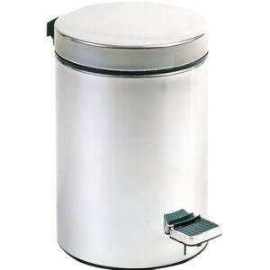 Ведро для мусора Nofer 12 л с педалью, нержавеющая сталь