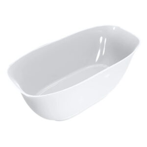 Ванна акриловая Miraggio Santorini 164x80 овальная, белая глянцевая (0000609)