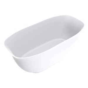 Ванна акриловая Miraggio Santorini 164x80 овальная, белая матовая (0000776)