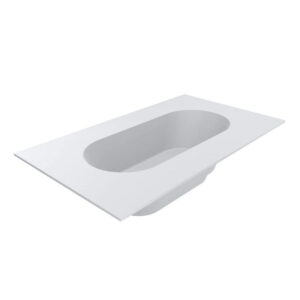 Ванна акриловая Miraggio Layla 240x140 врезная, белая полуматовая (69125670)