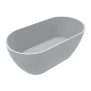 Ванна акриловая Miraggio Greenland 155x80 овальная, белая глянцевая (8814302)