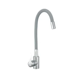 Смеситель для кухни Champion EZA-011 нерж. сталь, хром/серый