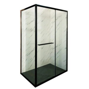 Душевая кабина Mixxus Premium Quadro SC01 195x120x80 стекло 6 мм, без поддона, черная (MI8293)