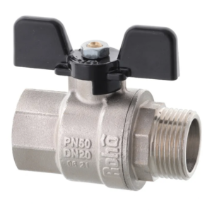 Шаровой кран Roho R101-075B 3/4" ВН прямой, латунь (RO0093)