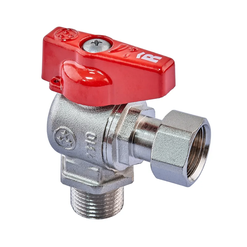 OL-RO0235_1 Шаровой кран с накидной гайкой Roho R116-050 1/2″ ВН угловой, латунь (RO0235)