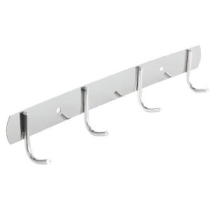 Планка с крючками Valeso нержавеющая сталь, хром (4 шт.)
