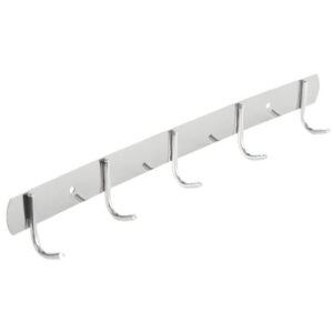 Планка с крючками Valeso нержавеющая сталь, хром (5 шт.)