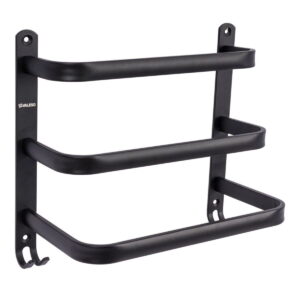 Держатель для полотенец Valeso нержавеющая сталь, матовый черный (3 шт.)