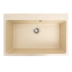 Гранітна мийка Valeso Bogema 780x500 врізна, прямокутна, пісок матова