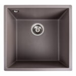 Гранітна мийка Valeso Ruba 440x440 врізна, квадратна, дюна матова