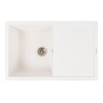 Гранітна мийка Valeso Magnum 790x500 врізна, прямокутна, біла матова