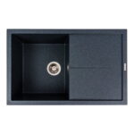 Гранітна мийка Valeso Magnum 790x500 врізна, прямокутна, антрацит матова