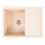 Гранітна мийка Valeso Cripta 650x500 врізна, прямокутна, сафарі матова