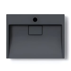 Умывальник подвесной VBI Este 500x380 1/O прямоугольный, чёрный