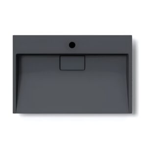 Умывальник подвесной VBI Este 1/O прямоугольный, чёрный