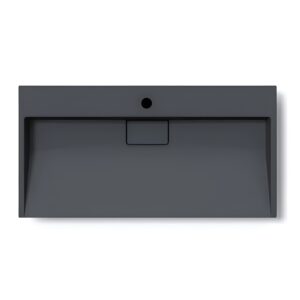 Умывальник подвесной VBI Este 900x460 1/O прямоугольный, чёрный