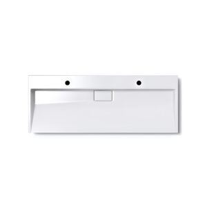 Умывальник подвесной VBI Este 1200х460 2/O прямоугольный, белый