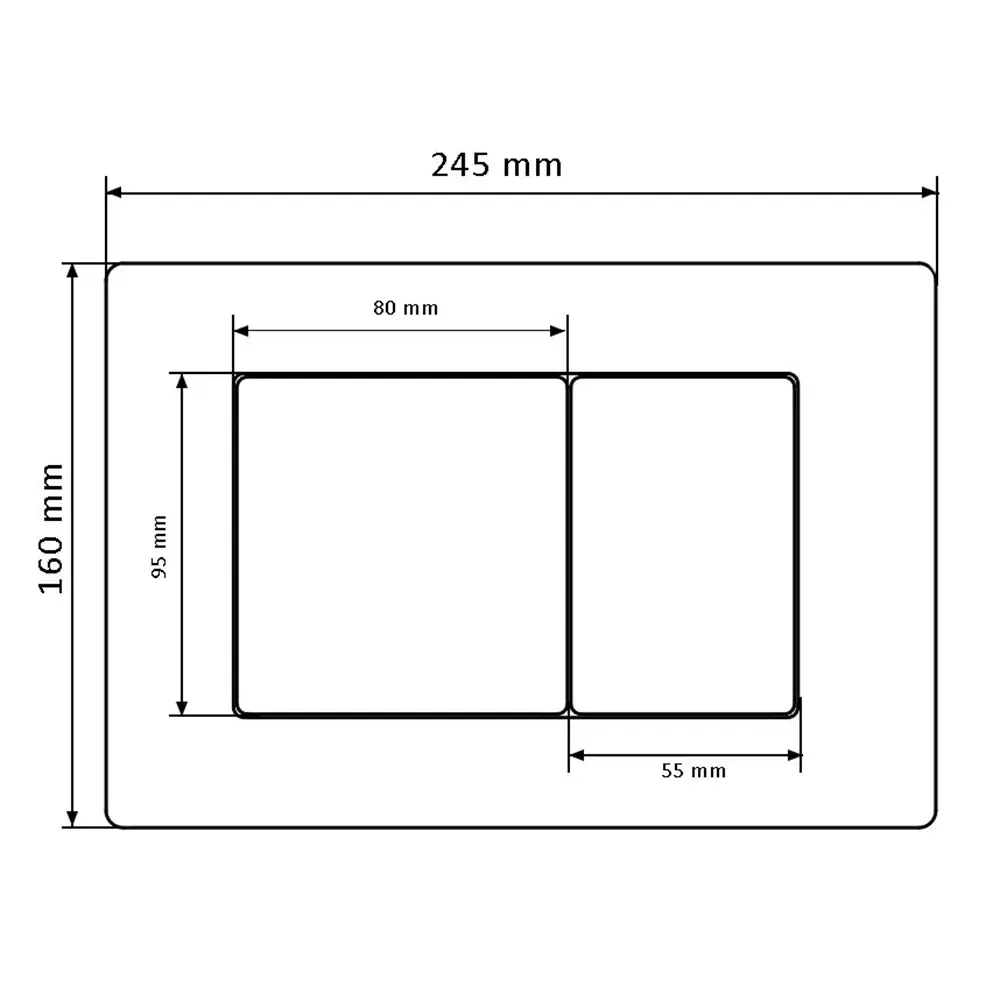 RM-VBI-030110_2 Кнопка смыва для установки VBI Elba XS Rose