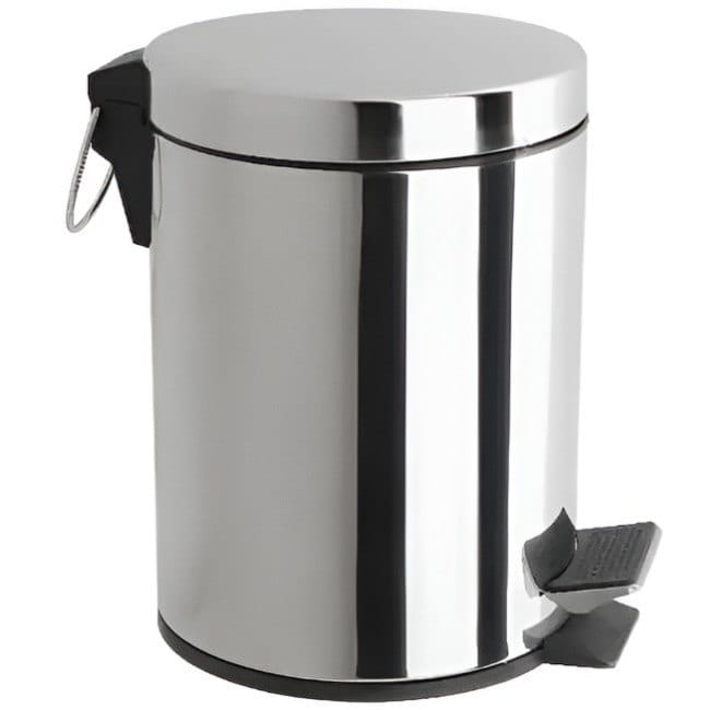 SQ-1037787 Ведро для мусора Frap F701 3 л с педалью, хром