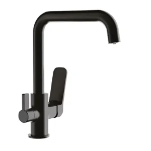 Смеситель для кухни Frap F4362 на две воды, черный