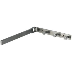 Планка с крючками Frap F30418 нержавеющая сталь, сатин (3 шт.)