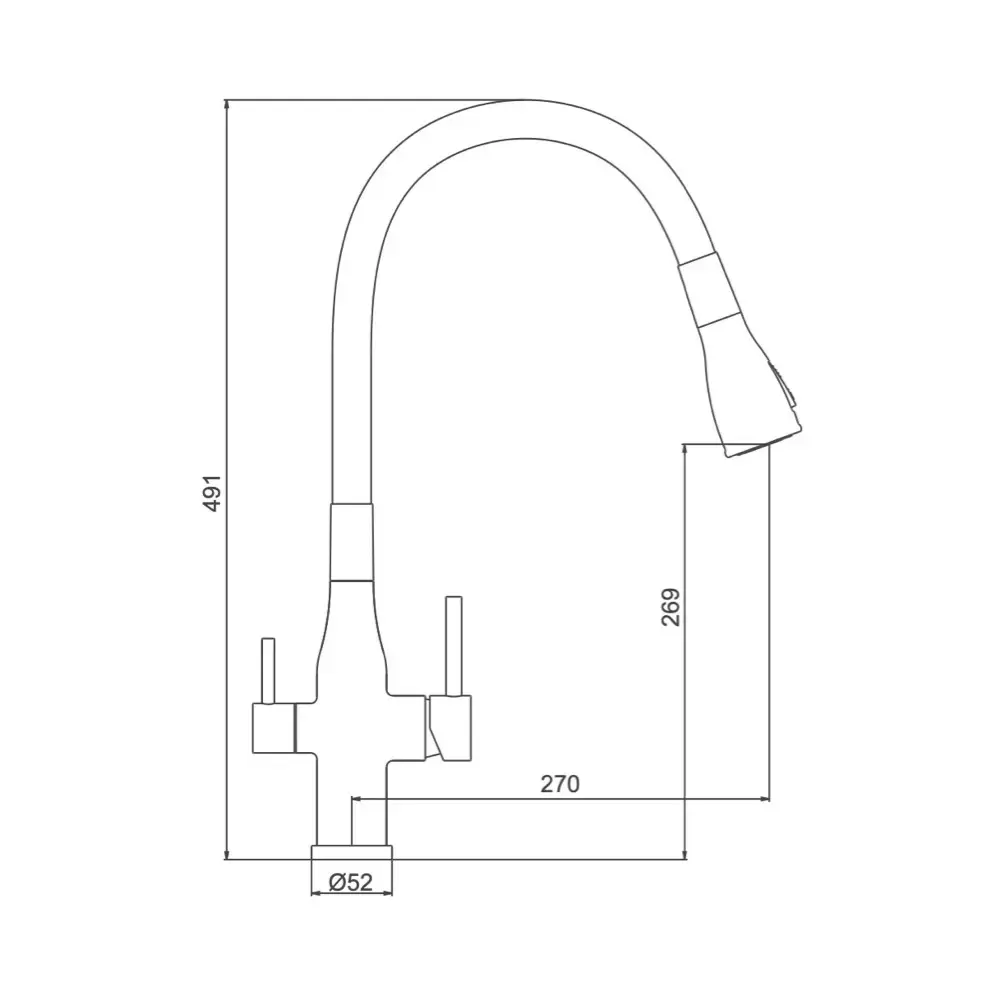 SQ-1045709_6 Смеситель для кухни GAPPO G4399-66, черный