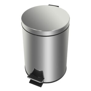 Ведро для мусора Kroner KRM Rizze - ACE413 8 л с педалью, хром