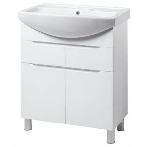Тумба в ванную Sanwest Мальта Т-5 под умывальник Руна 60, 870x600x350, напольная, белый