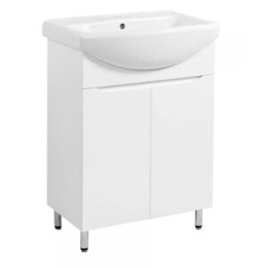 Тумба в ванную Sanwest Мальта Т-1 под умывальник Руна 70, 870x700x320, напольная, белый