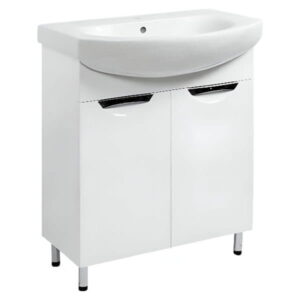 Тумба в ванную Sanwest Остин Т-1 под умывальник Руна 60, 870x600x320, напольная, белый