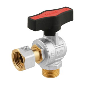 Кран с американкой Raftec GOLD 1/2″ ВН угловой, латунь (GRGA1)