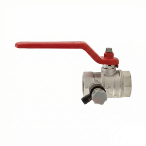 Шаровой кран MS 1/2" ВВ прямой со спуском, латунь (000005006)