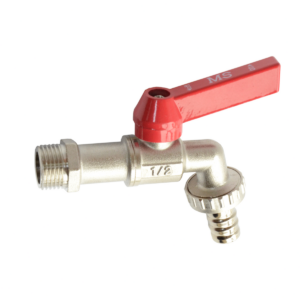 Кран шаровый поливочный MS 1/2" со штуцером, латунь (000011939)