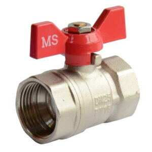 Шаровой кран MS 1" ВВ прямой, латунь (MS.03.25)