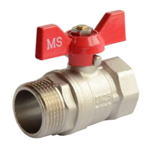 Шаровой кран MS 1/2" ВН прямой, латунь (MS.04.15)