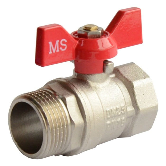 TAR-000014547_1 Шаровой кран MS 1" ВН прямой, латунь (MS.04.25)