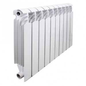 Биметаллический радиатор Rondo 500/100 боковое подключение, белый (10 секций в сборе) (RND500)