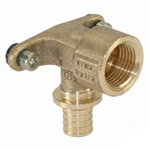 Уголок натяжной Rehau Rautitan d16x1/2" настенный, латунь (138461005)