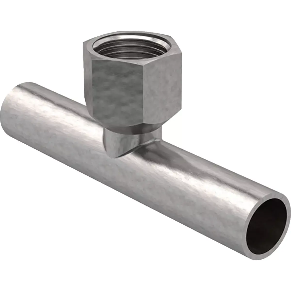 UIN-21346_1 Пресс-тройник Geberit Mapress d54x54x1/2 углеродистая сталь, ниппельный (21346)