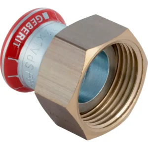 Пресс-переходник Geberit Mapress d28x1 1/2" углеродистая сталь с накидной гайкой (25050)