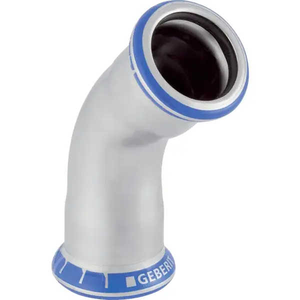 UIN-30602_1 Пресс-колено Geberit Mapress d15 45° нержавеющая сталь (30602)